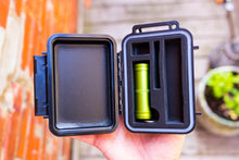 Load image into Gallery viewer, BOMBER CASE - Waterproof Hard Case Pax 2 or 3, Holds Accessories comes with Material Bottle and Rubber End Caps. Smell Proof
