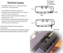 Load image into Gallery viewer, BOMBER CASE - Combination Lock Box - Smell Proof Stash Case - Customizable Padded Interior - Flexible Construction and Odor Proof Locking Zipper - Safe Container - 9.5" x 4" x 3.5" - 5 Colors