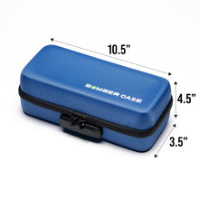 Load image into Gallery viewer, BOMBER CASE - Combination Lock Box - Smell Proof Stash Case - Customizable Padded Interior - Flexible Construction and Odor Proof Locking Zipper - Safe Container - 9.5" x 4" x 3.5" - 5 Colors